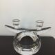 Pair of Art Deco Cristallerie de Vannes candlesticks