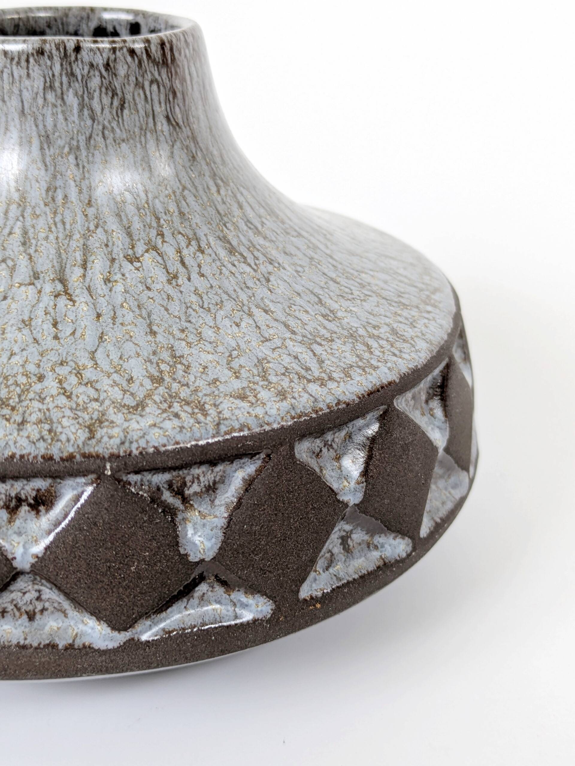 Vintage stoneware vase by Frank Keramik, Denmark, 1960s