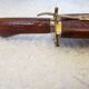Vintage cutting service with knife and fork in wooden sheath