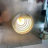 Angelo Brotto wall lamp sculpture, model quasar for esperia, 1970.