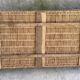 Large wicker basket or rectangular box - vintage 1960s