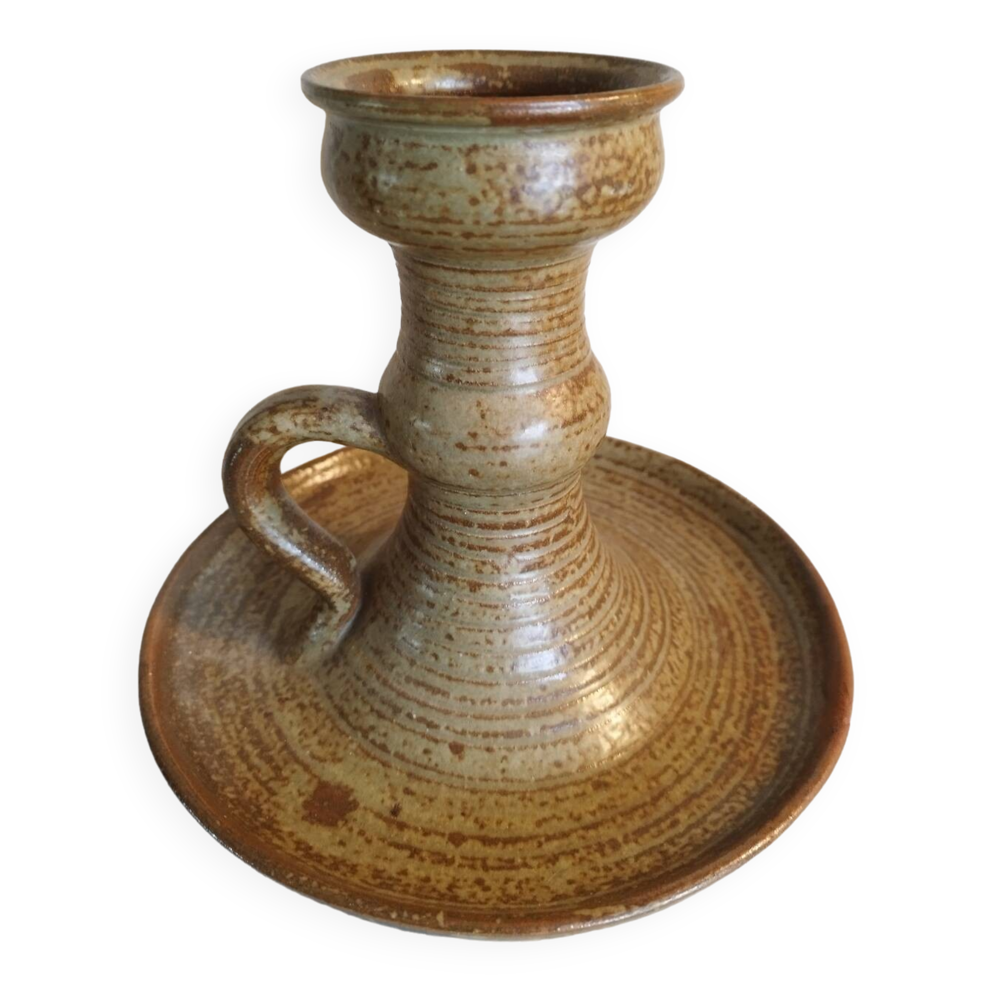 Kéraluc stoneware candlestick