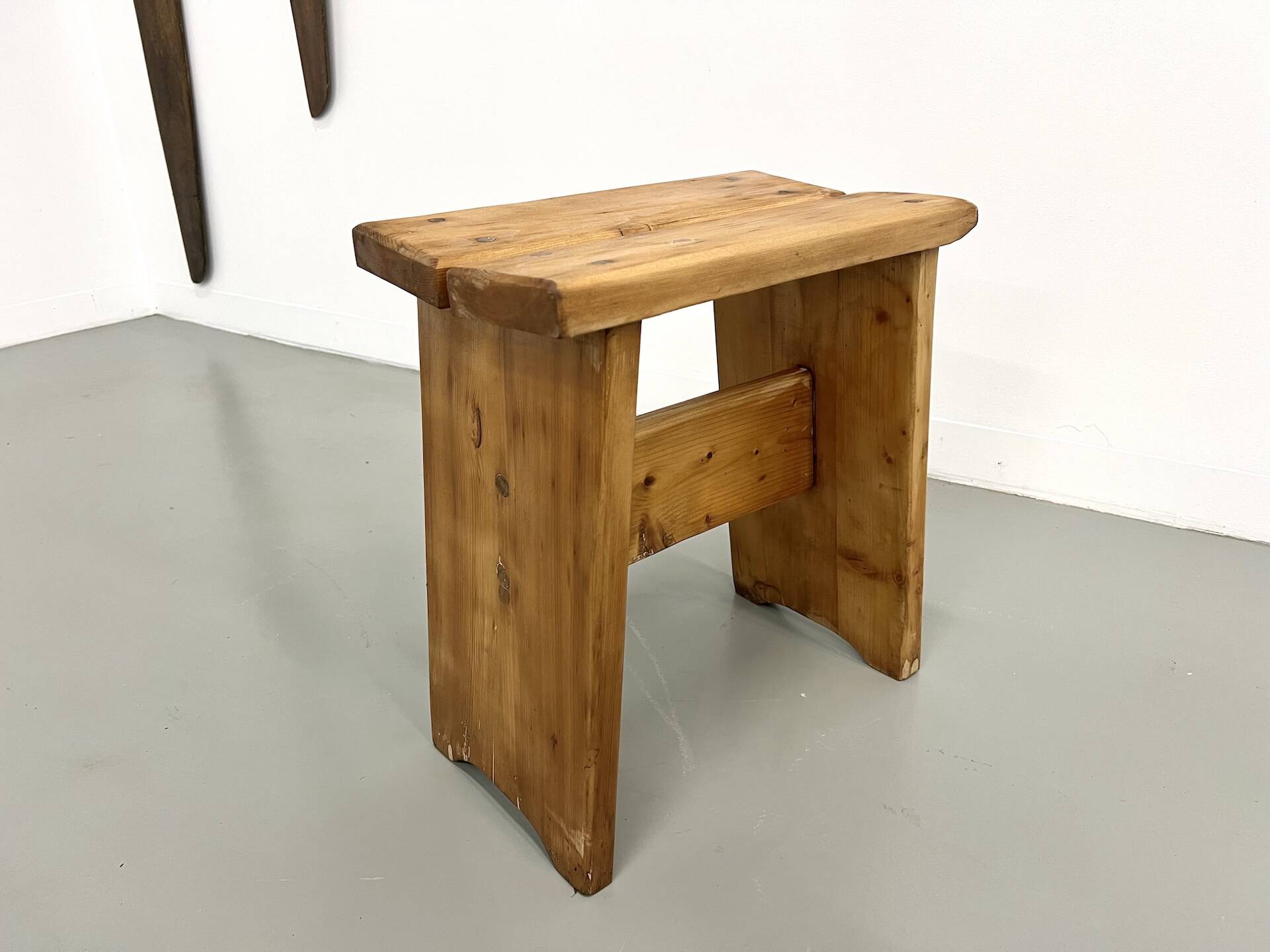 Solid pine stool