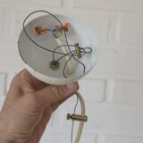 Vintage Murano lamp / swirl glass chandelier / unique hanging lamp 1980's