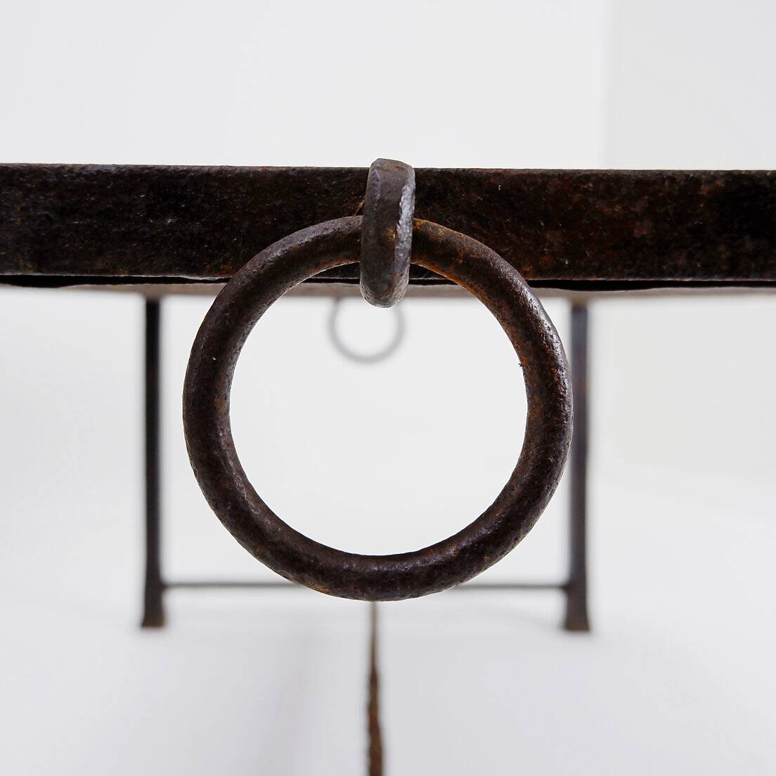 Brutalist Spanish Iron and Tile Coffee Table - circa 1920s