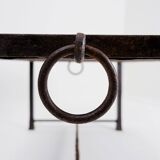 Brutalist Spanish Iron and Tile Coffee Table - circa 1920s
