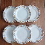 Set of 6 Ceranord dinner plates