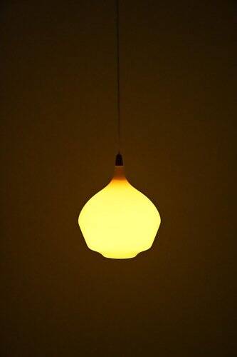 Yellow Pendant Light from Holmegaard