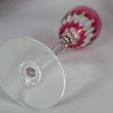 Baccarat: 1 lined crystal wine glass with high leg, 19 cm. 7 available B794