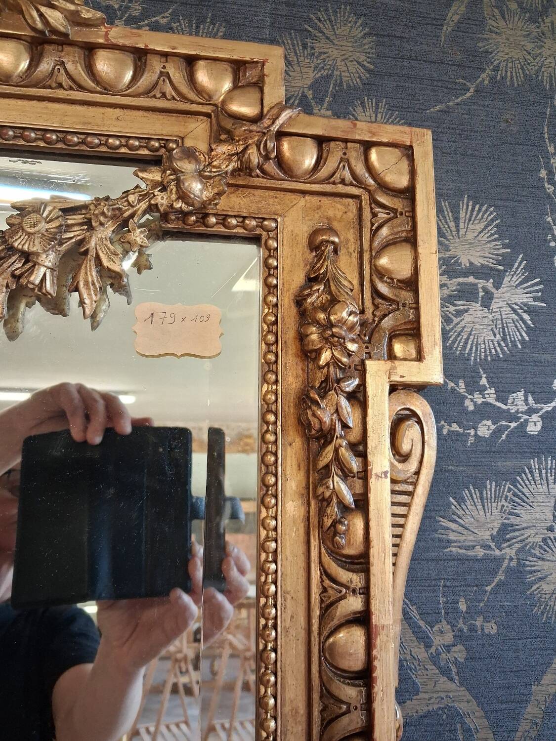 Napoleon III period mirror 1.79m x 1.09m