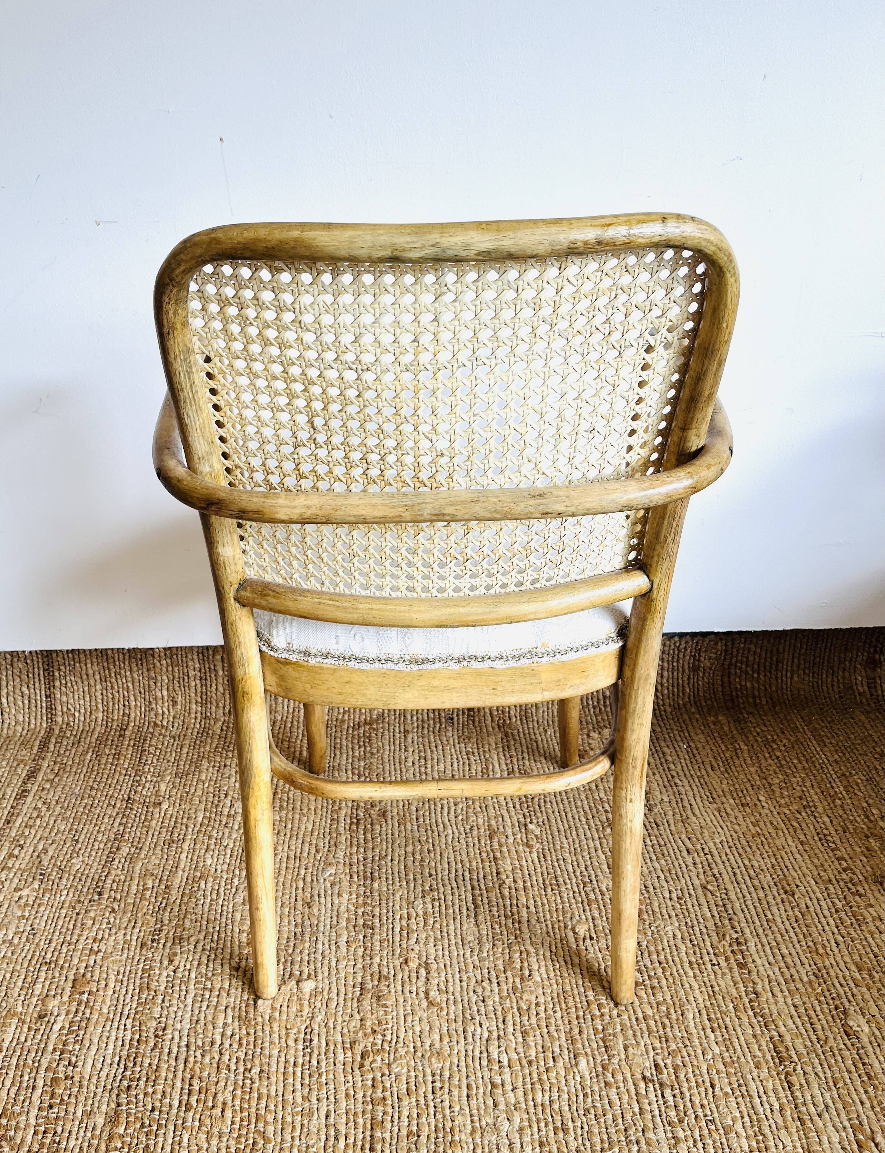Josef Hoffmann for Thonet model 811 armchair in bentwood and cane
