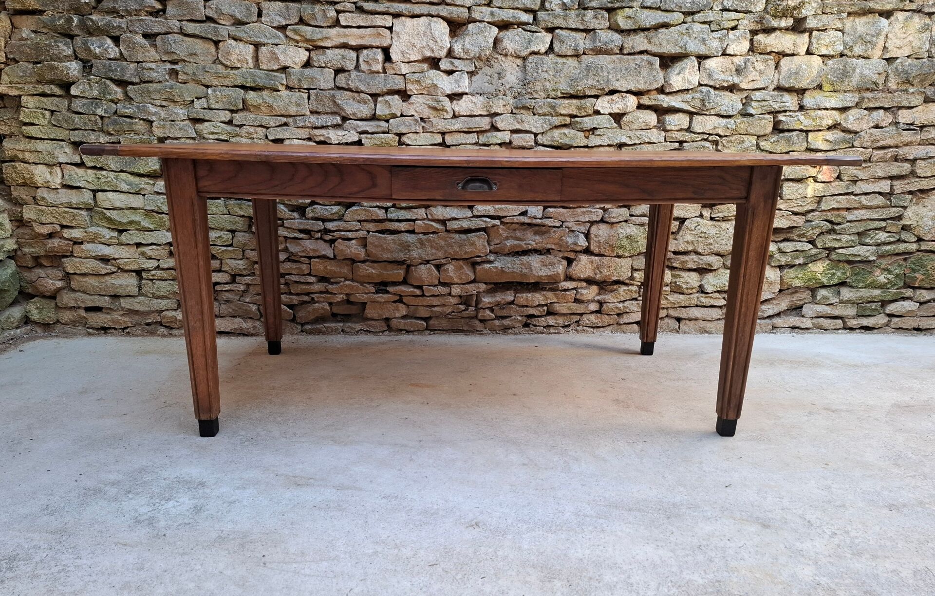 Table de ferme en chêne, 176 x 99 cm