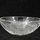 Cups "chestnut leaves" in Lalique glass, excellent condition, signed.