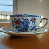 Ensemble thé Gien: théière, tasse et pot a lait