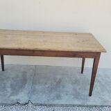 Old rustic farmhouse table 1900 in oak and fir - 1m51