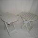 Paire de tabouret pliant
