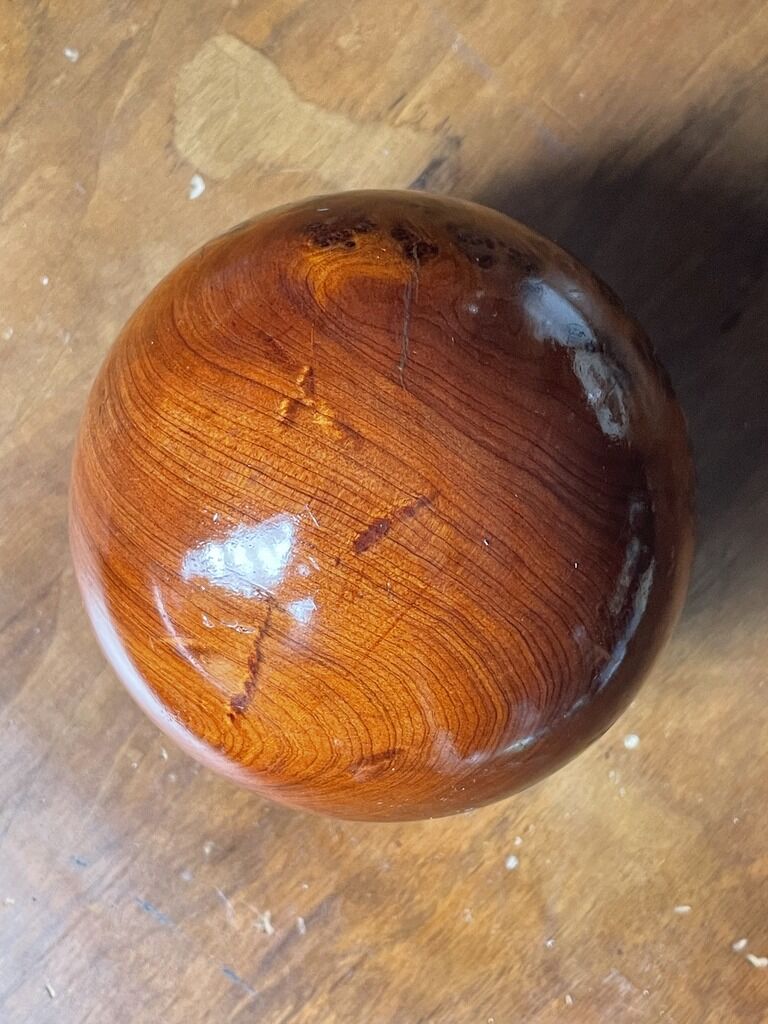 Rare wood decoration ball