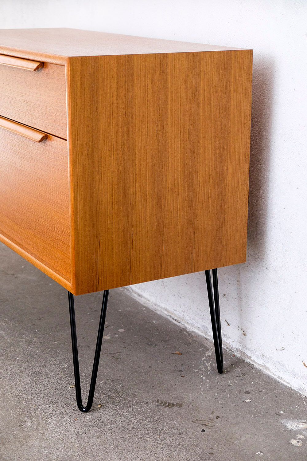 Vintage teak chest of drawers by Wk Möbel, 1970s