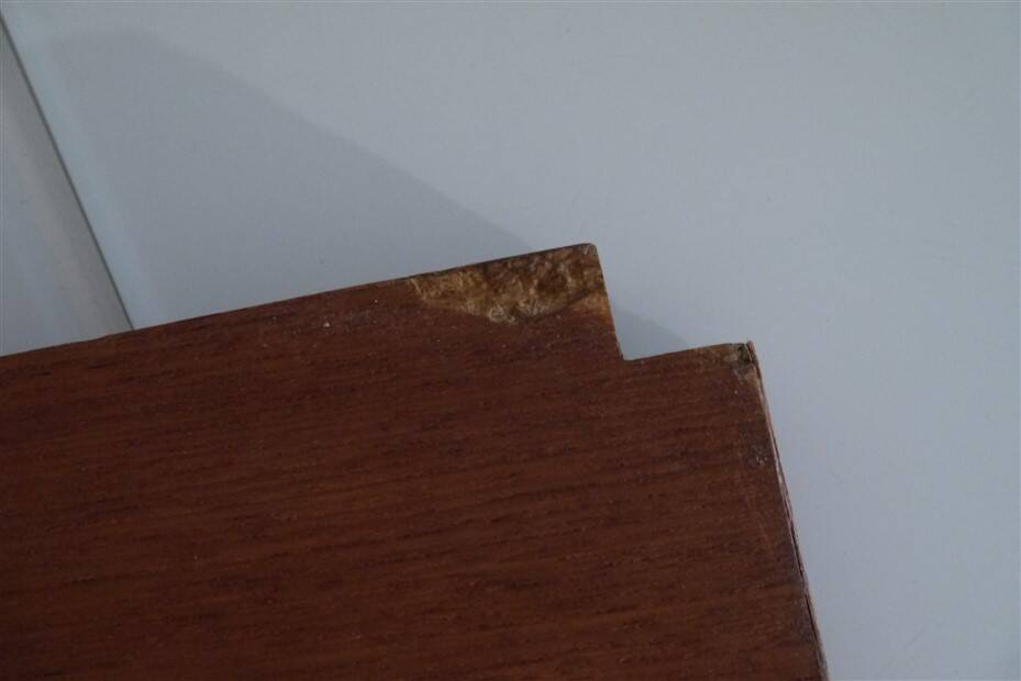 Danish wall shelving system in teak from the 1960s.