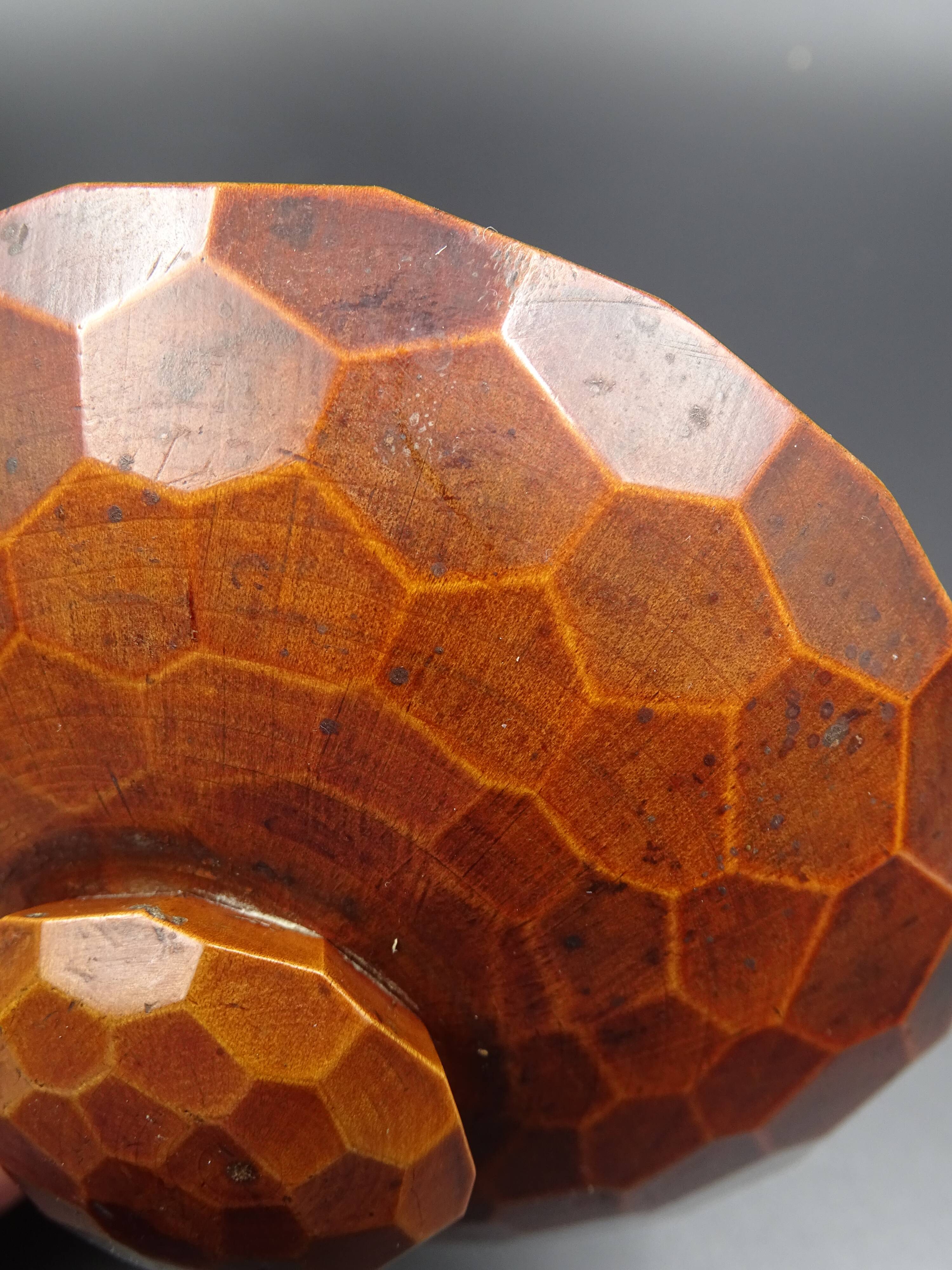 Wooden box- Decoration of cut sides - circa 1950