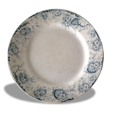 Grand plat rond Terre de fer