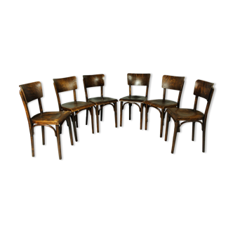 Set of 6 Thonet Pub Chairs, 1930s