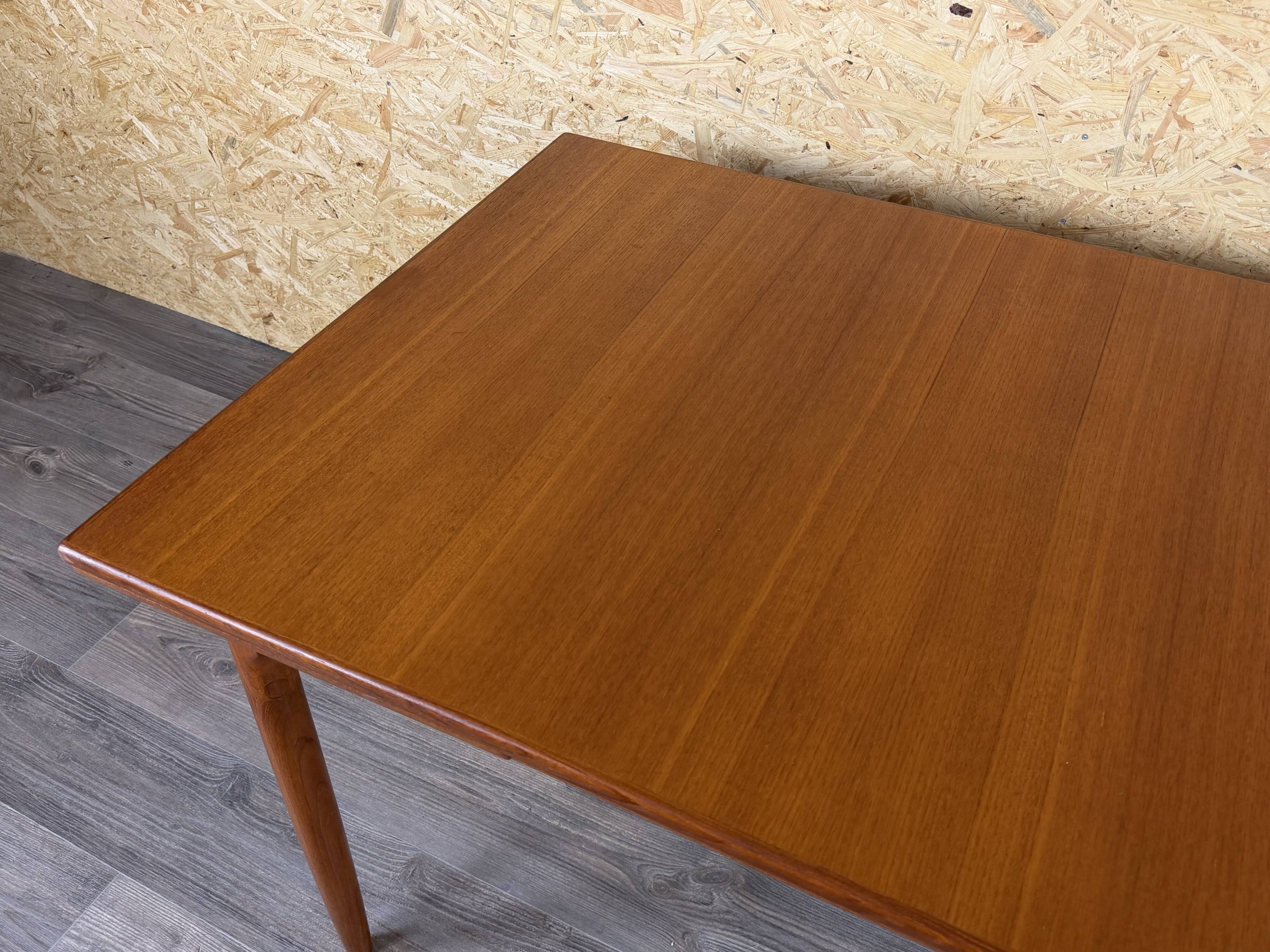 1960s 1970s Teak Dining Table Danish Modern Design Denmark