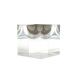 Space age clear lucite ashtray, Italy 1970s