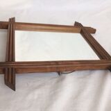 Vintage mirror frame wood 40x34cm