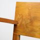 Set de 2 fauteuils Art Déco italiens en bois et similicuir noir