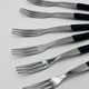 Set of 6 Savoyard fondue forks by Le Creuset with original box.