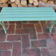 Set of 2 garden benches, for children in cast iron and wood
