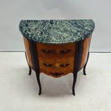 French Mahogany Louis XV Commode with Marble Top