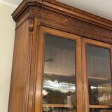 1900 walnut display case