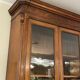 1900 walnut display case