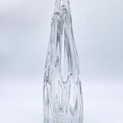 Vase de Murano - Sculpture en verre clair - Soufflé à la main
