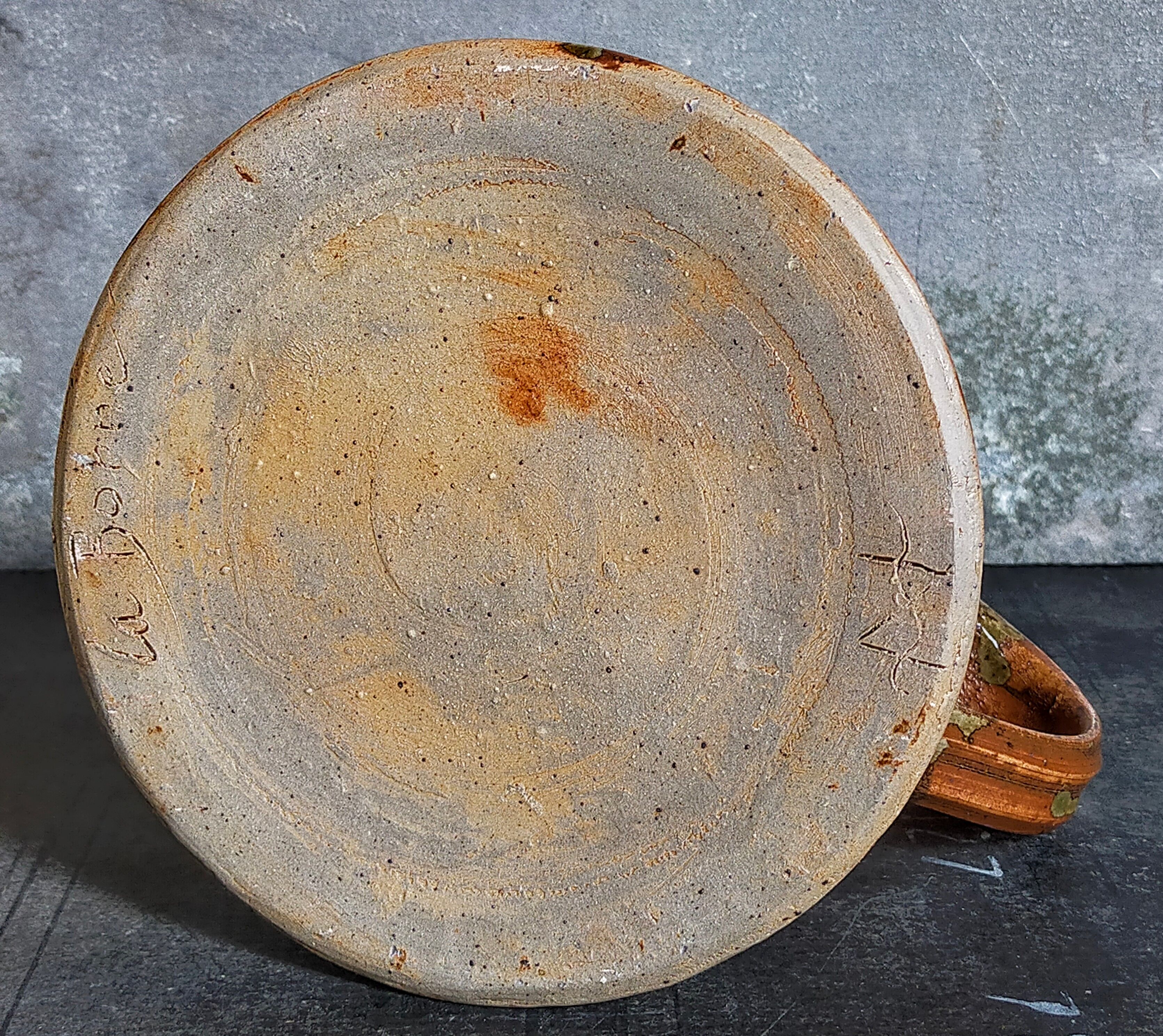 Pichet poterie de La Borne en grès émaillé art populaire
