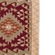Vintage Turkish kilim, handwoven, 122x225 cm.