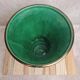 Large Saint-Clément vase model Ananas green – design by Blanche Letalle – vintage piece