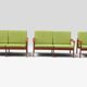 Illum Wikkelsø „Capella“ Set of 1 Armchair and 2 Sofas – Niels Eilersen – 1960s