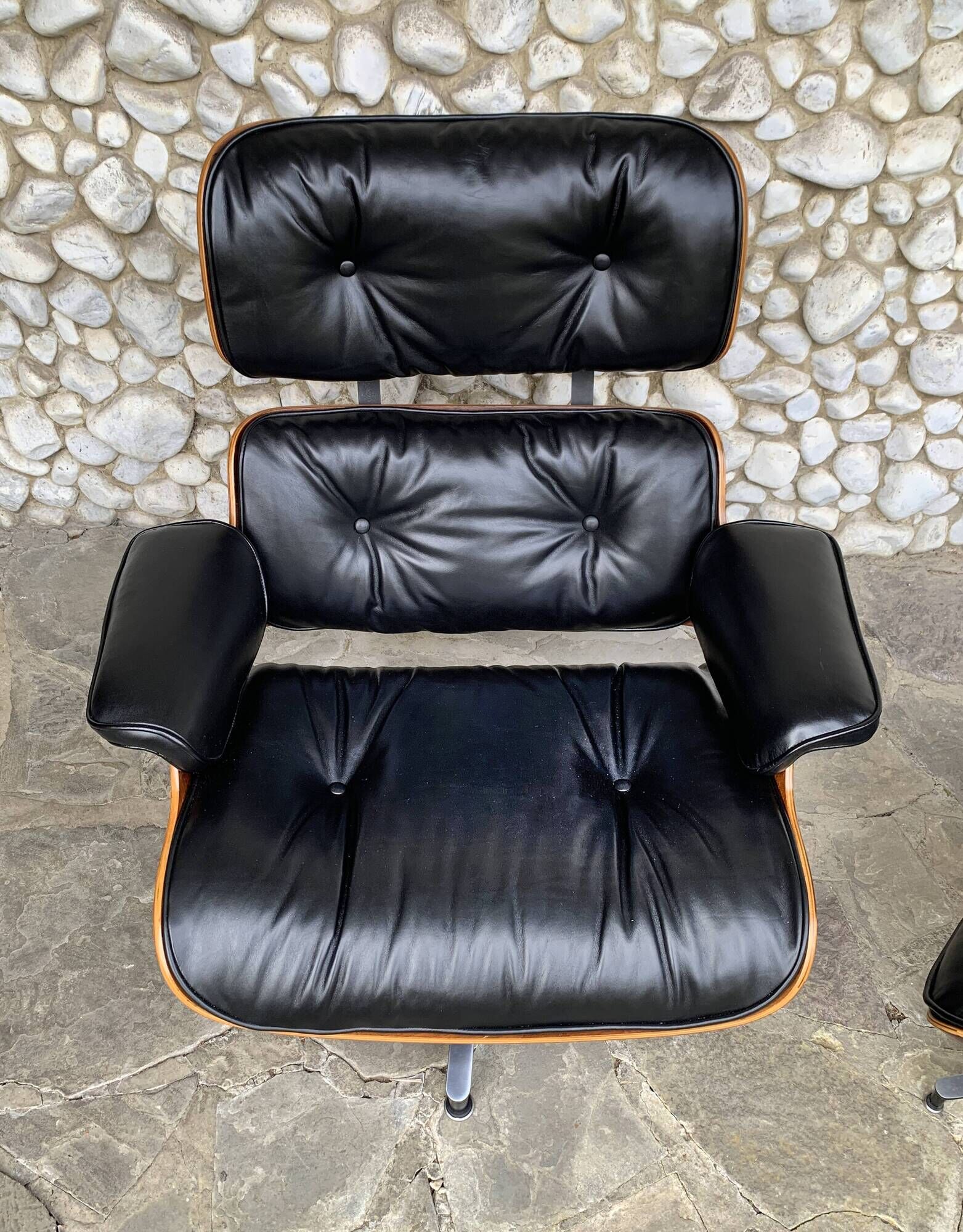Fauteuil Lounge Herman Miller Charles & Ray Eames 1976 Palissandre Nv Cuir