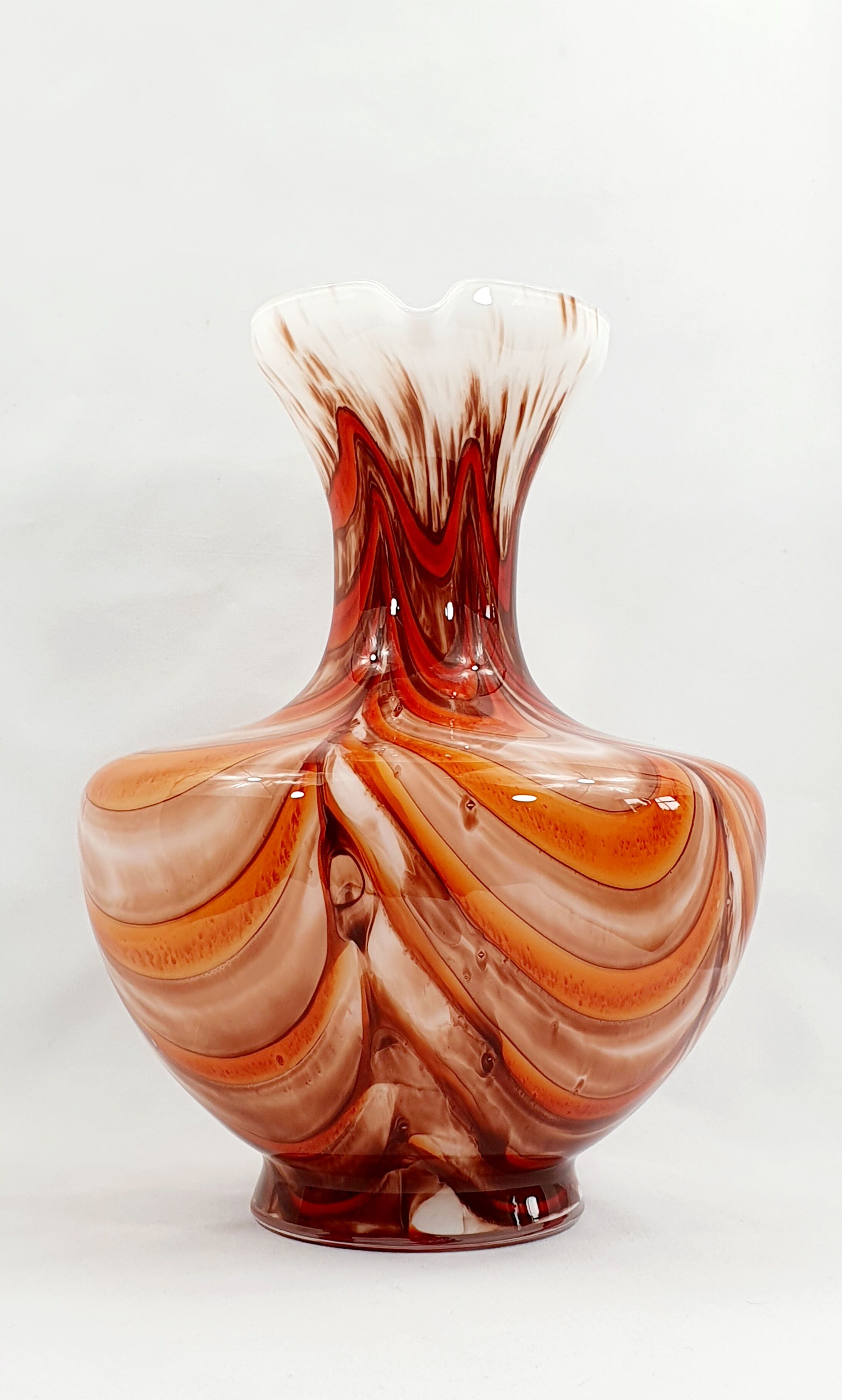 Opaline vase Stelvia Florence vintage 70