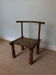Handcrafted low chair in solid wood – Ivory Coast