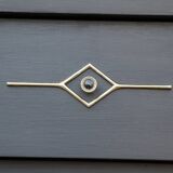 American 50s vintage chest of drawers compass feet