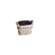 Vintage sugar bowl / candy dish with blackberry basket in slip