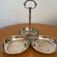 Metal servant, silver, antique