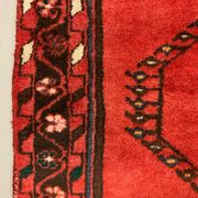 Vintage Tribal Rug 205x137 cm Wool Oriental Hand Made Rug Red, Navy