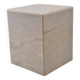 Italian Marble Side Table or Pedestal, 1980's