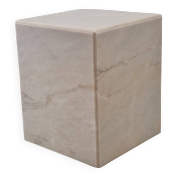 Italian Marble Side Table or Pedestal, 1980's