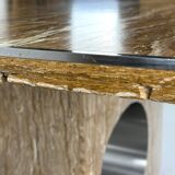 Dining table in marble by Willy Rizzo, Italy - 1960s